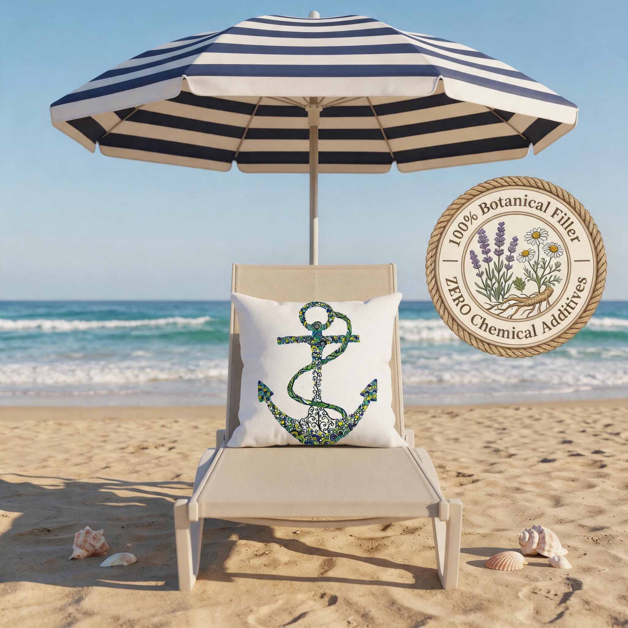 Aromatherapy Herbal Pillow – Nautical Sailor Series (Boho-Mandala-Anchor)