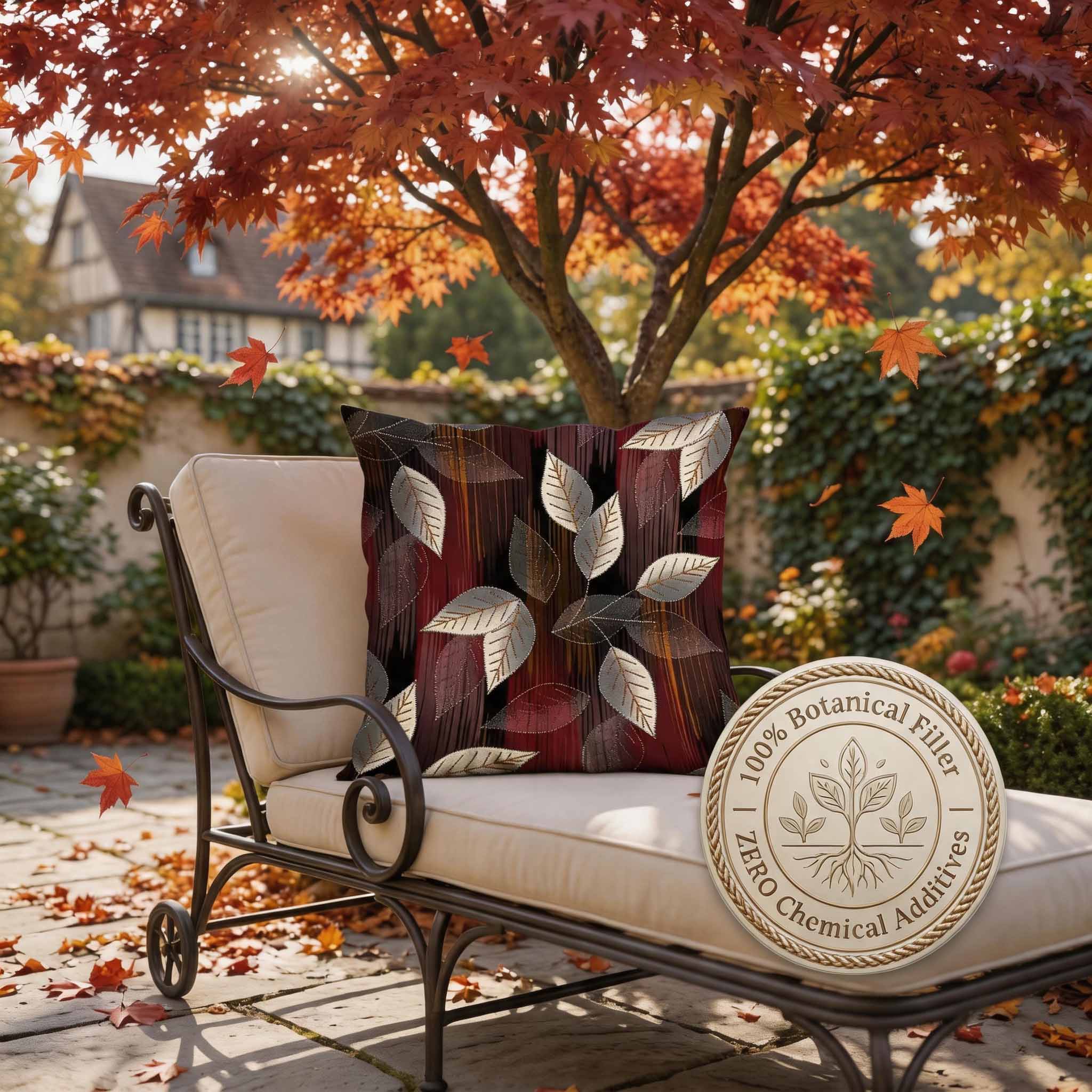 Aromatherapy Herbal Pillow – Plant Series (Geometric-Leaf-Tapestry)