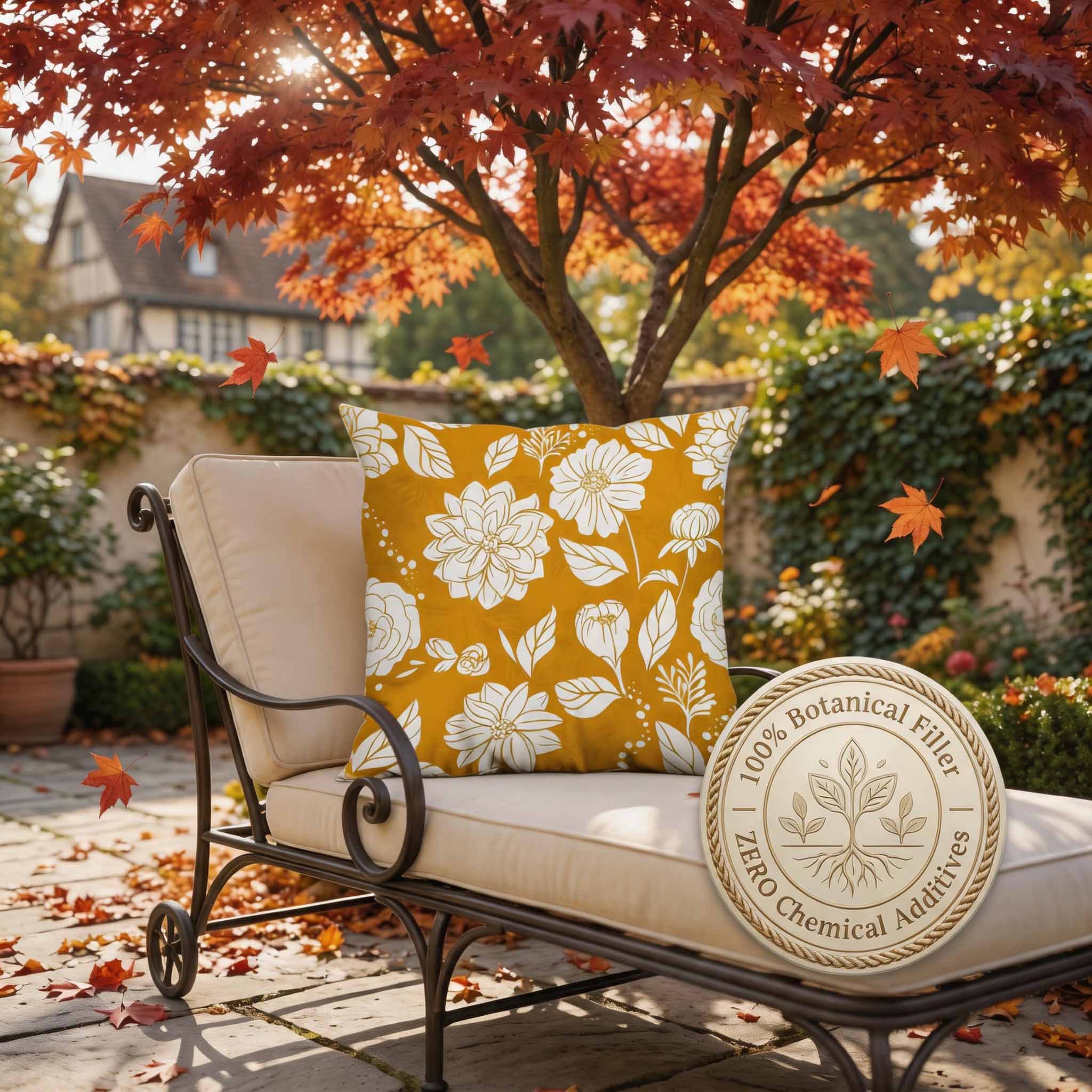 Aromatherapy Herbal Pillow – Plant Series (Golden-Floral-Elegance)