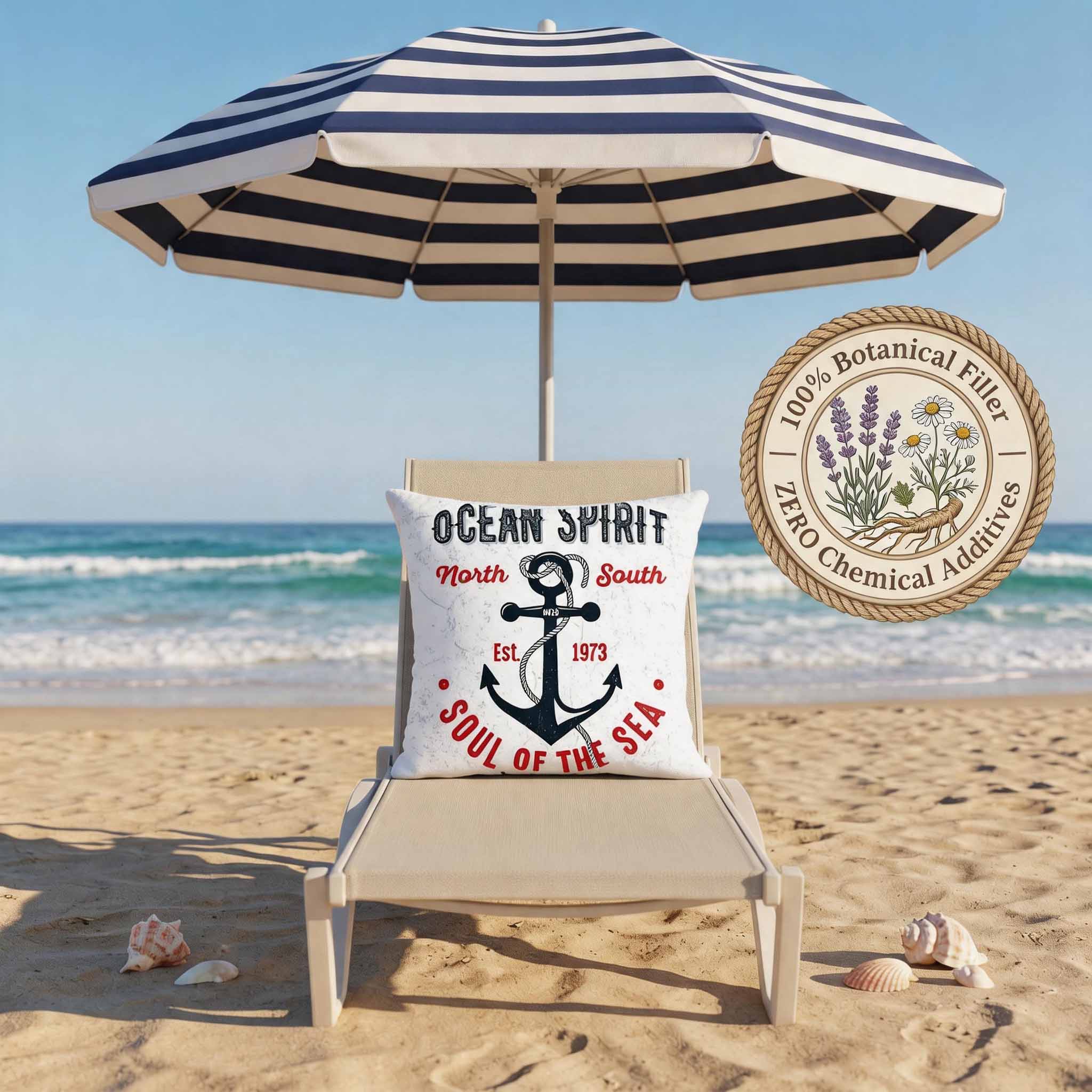 Aromatherapy Herbal Pillow – Nautical Sailor Series (Ocean-Spirit-Anchor)