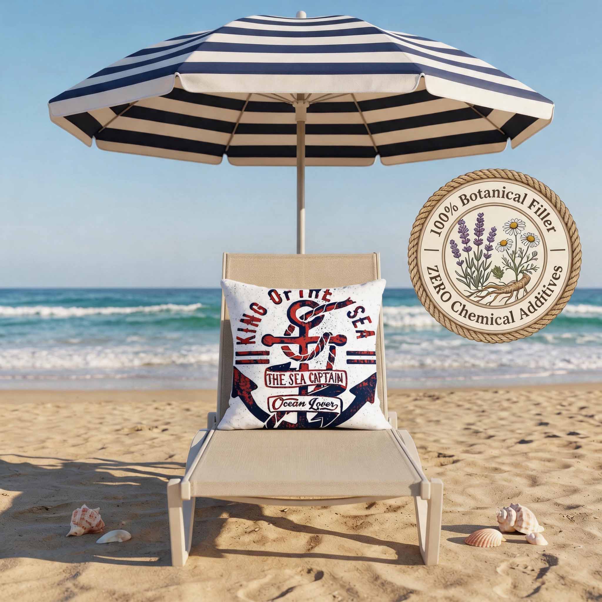 Aromatherapy Herbal Pillow – Nautical Sailor Series (Sea-Captain-Vintage)