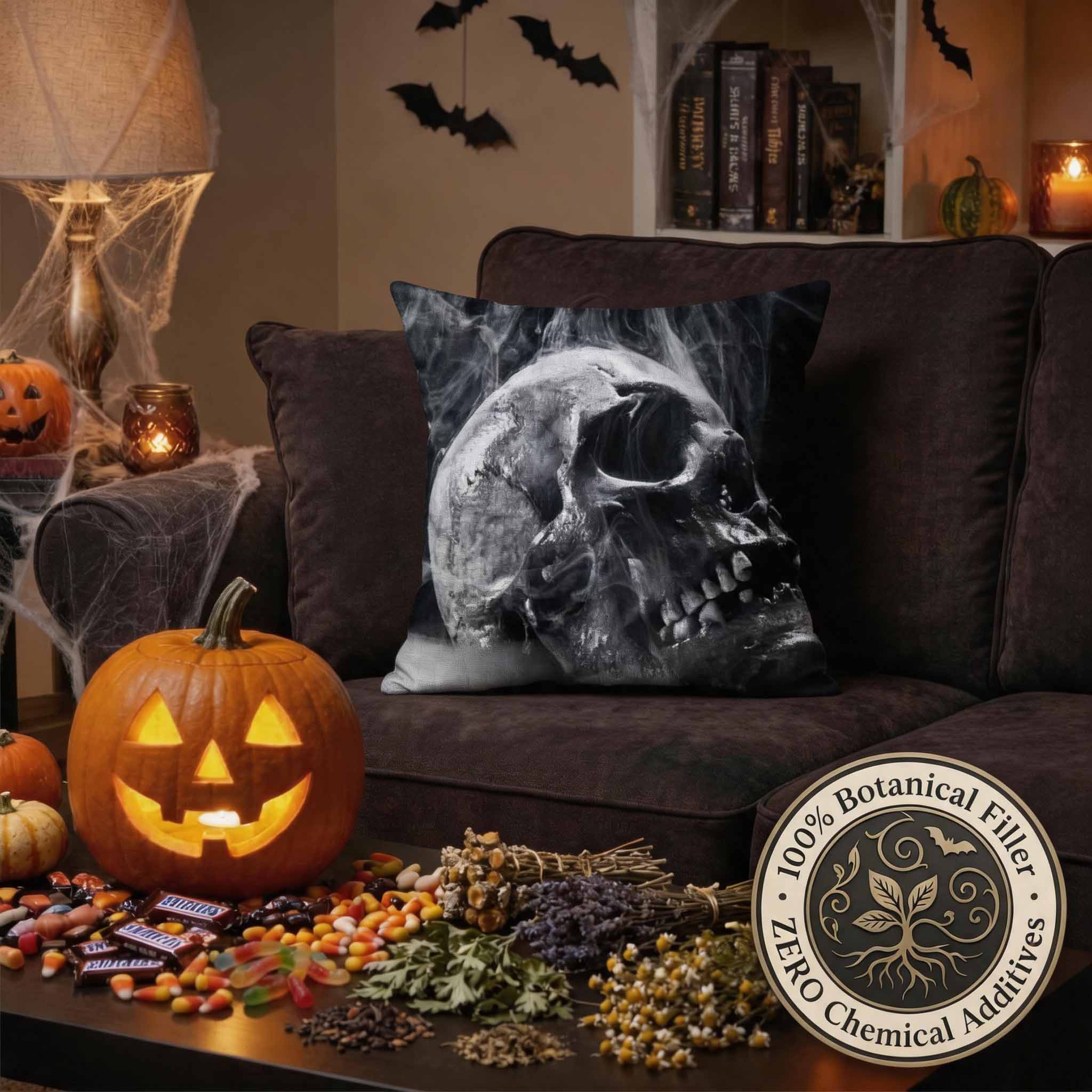 Aromatherapy Herbal Pillow – Skull Series (Smoky-Skull-Pillow)