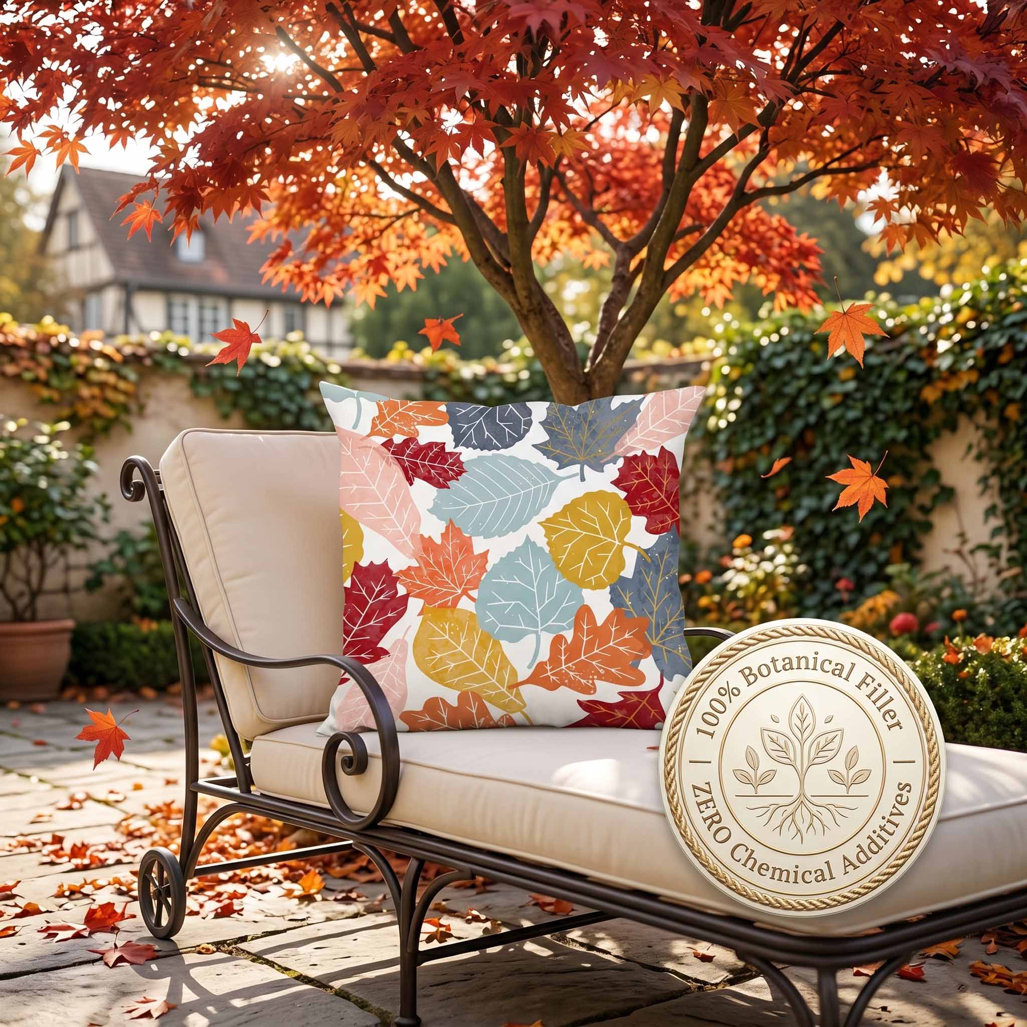 Aromatherapy Herbal Pillow – Plant Series (Vibrant-Autumn-Leaves)