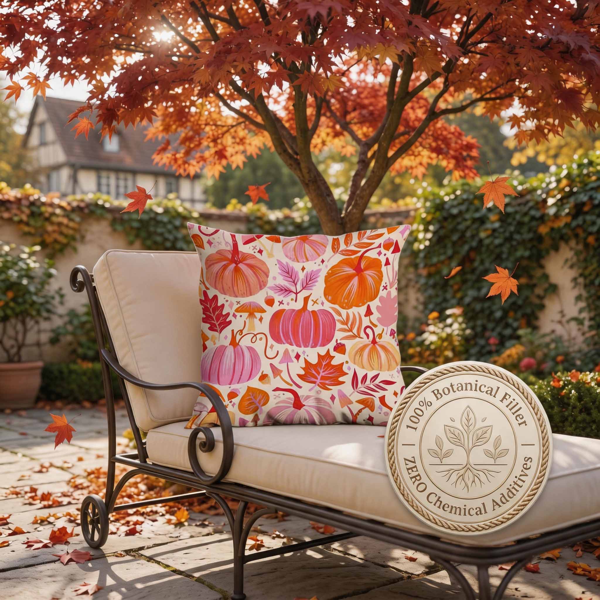 Aromatherapy Herbal Pillow – Plant Series (Vibrant-Pumpkin-Fall)