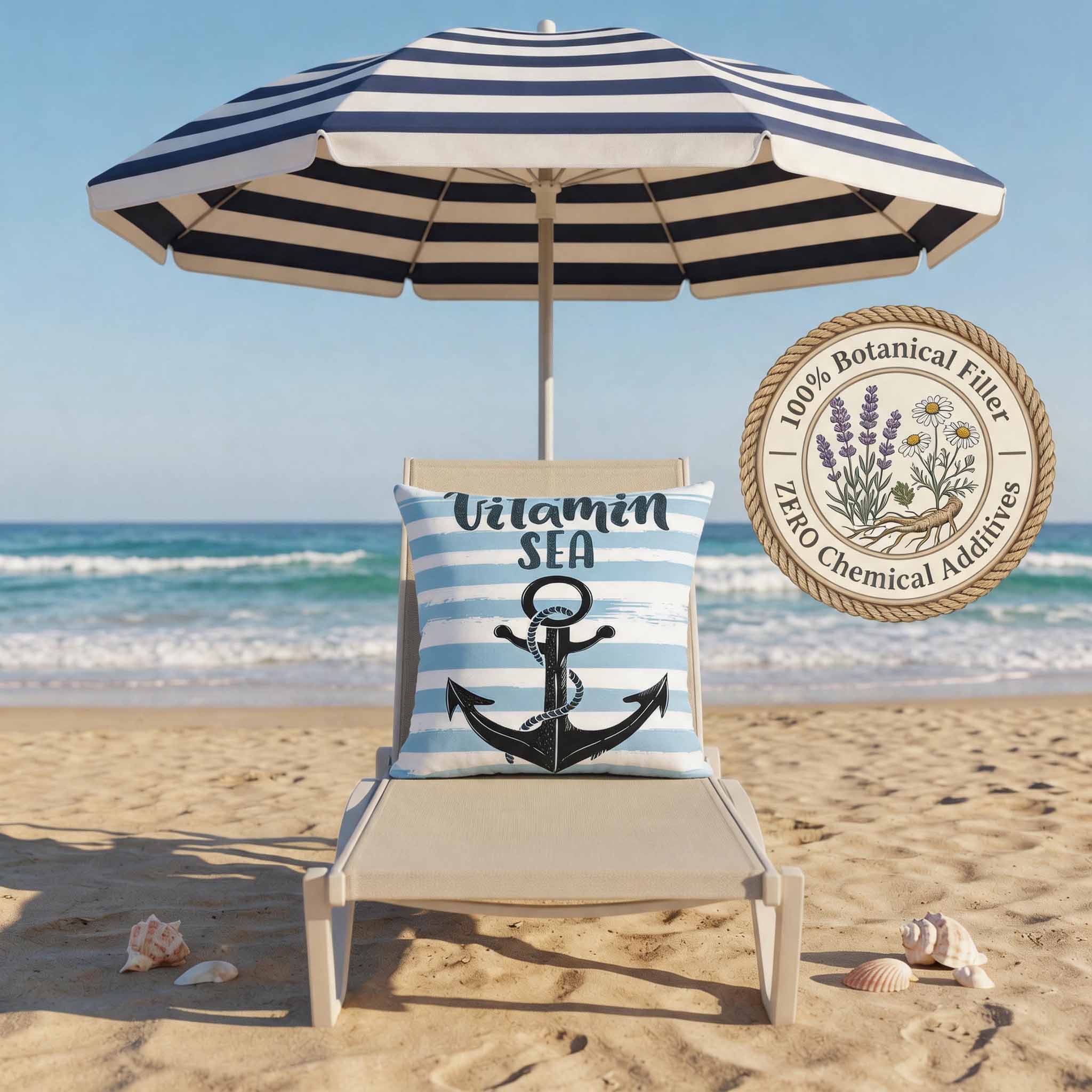 Aromatherapy Herbal Pillow – Nautical Sailor Series (Vitamin-Sea-Anchor)