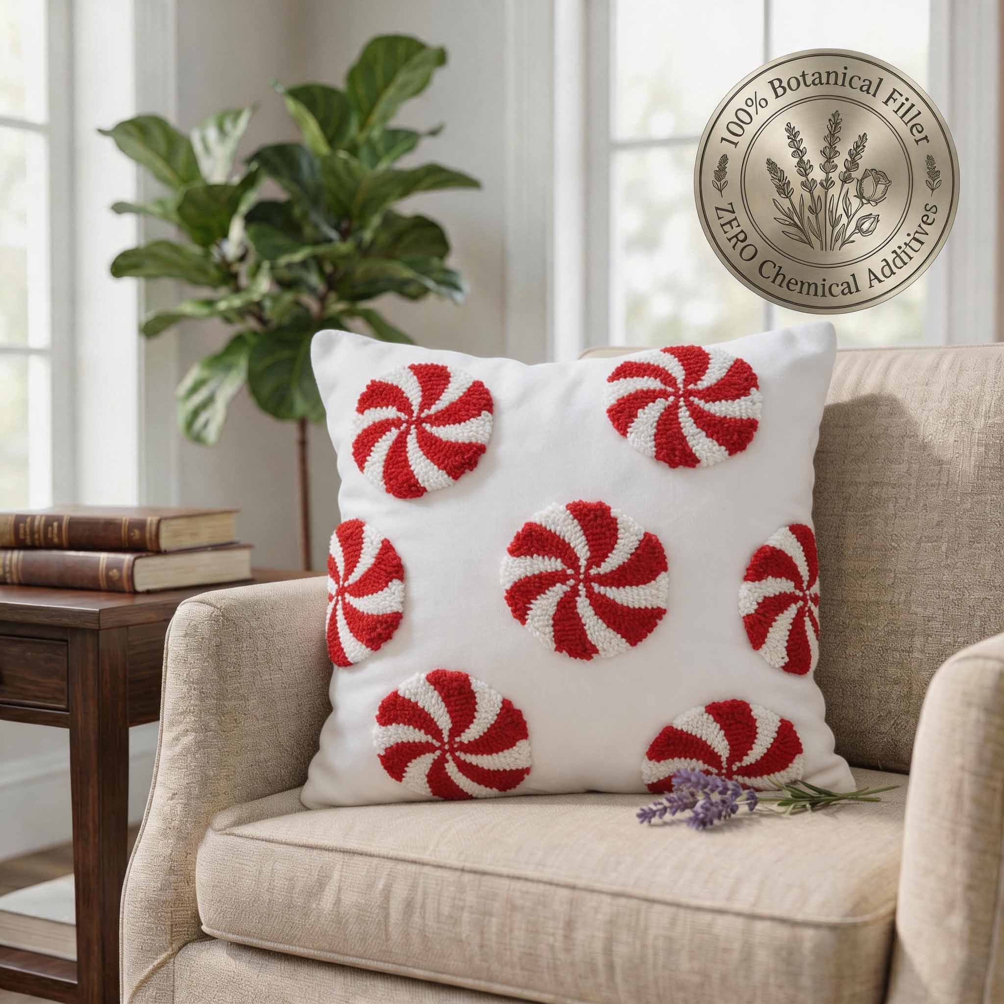 Aromatherapy Herbal Pillow – Embroidery Series (spiral)